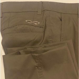 SNAKE EYES Players Golf Pants Size 32 X 34 Chinos Flat Front Straight Gray B3-9